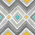 thumbnail image 3 of Coulter, Cynthia 15x15 Black Modern Framed Museum Art Print Titled - Chevron Tile Black-White I, 3 of 5