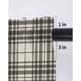 thumbnail image 6 of Buffalo Plaid Tier Curtains 24 Inch Length,Sheer Curtains for Bedroom Living Room Jet Black Gray Farmhouse Gingham Striped Short Kitchen Curtains Drapes for Small Half Window 27.5"x24" 2 Panels, 6 of 7