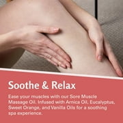 M3 Sore Arnica Muscle Massage Oil for Massage Therapy | Massage Oil with Collagen, Arnica, and Menthol | Full Body Massage Oil by M3