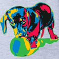 thumbnail image 2 of CafePress - Dachshund - Cute Infant Baby Football Bodysuit, 2 of 3
