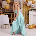 thumbnail image 4 of Gunia Pageant Dresses For Girls Ruffle Dress Asymmetrical Layered Party Gown Wedding Birthday Celebration Sundress Light Blue Dress For Girls 6-14 Years, 4 of 7