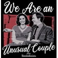thumbnail image 2 of Junior's Marvel WandaVision We are an Unusual Couple  Graphic Tee Black Small, 2 of 3