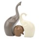 thumbnail image 2 of Dekaim Escultura De Elefante De Cerámica, 3 Estatuas Impermeables, Estilo Moderno, Decoración del Hogar De Estantería De Escritorio, Regalos De Inauguración De La Casa, 2 of 5