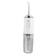thumbnail image 2 of Irrigador bucal con hilo dental eléctrico, portátil, altamente eficaz, con 4 cabezales reemplazables, recargable por pulsos, para la salud bucal, color blanco, 2 of 10