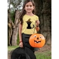thumbnail image 2 of Cute Halloween Kitten Witch Hat T-Shirt Toddler -Image by Shutterstock,  5 Toddler, 2 of 4