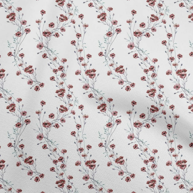 oneOone Velvet Brown2 Fabric Floral Craft Projects Decor Fabric Printed By The Yard 58 Inch Wide