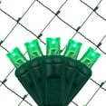 thumbnail image 5 of Wintergreen Lighting Green Net Lights LED Mesh Lights Christmas String Lights, 4' x 6', 100 Lights - Green Wire, 5 of 5