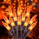 thumbnail image 1 of Cadena de luces navideñas YOUNGAR, naranja, 13 pies y 50 miniluces, 1 of 7