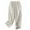 Beige, variant on VERUGU Capri Pants for Women Fashion Elastic Waist Capris Loose Casual Cotton Linen Print Cropped Pants Beige XXL