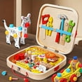 thumbnail image 2 of Kids Tool Set With Wooden Building Kit, Educational Construction Toy For Fine Motor Skills Development And Diy Play, 2 of 8