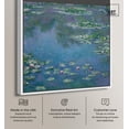 thumbnail image 2 of Monet Water Lilies Canvas Pastel Landscape by Art Remedy, White Frame, 30 x 30, 2 of 7