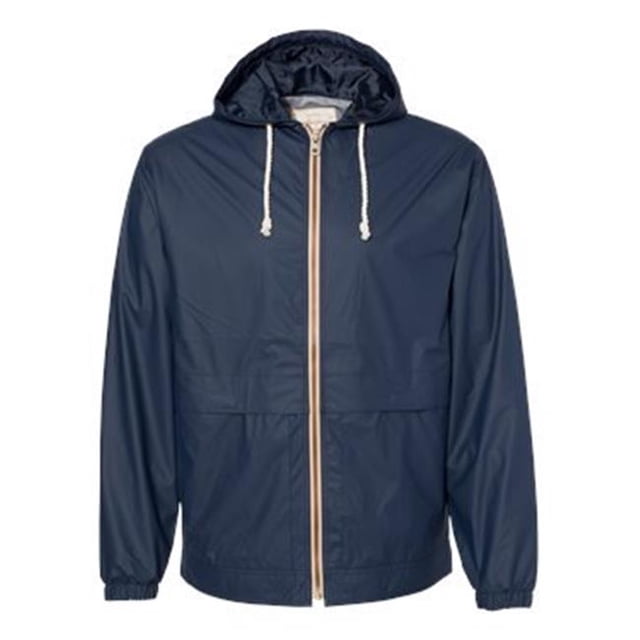 Weatherproof B04452655 Vintage Hooded Rain Jacket, Navy - Large
