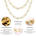 thumbnail image 4 of Lancharmed 14K Gold Plated Mom Necklace Flat Wire Necklace Gifts for Friends, 4 of 7