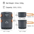 thumbnail image 3 of Widesea Camping Cookware Outdoor Pot Pan Cooking Equipment Heat Exchange Desigh for Hiking Backpacking, 3 of 6