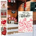 thumbnail image 6 of Moocorvic Valentines Day Garden Flag 12x18 Inch, Heart Print Welcome Yard Outdoor Flag for Yard Outdoor Decoration, 6 of 6