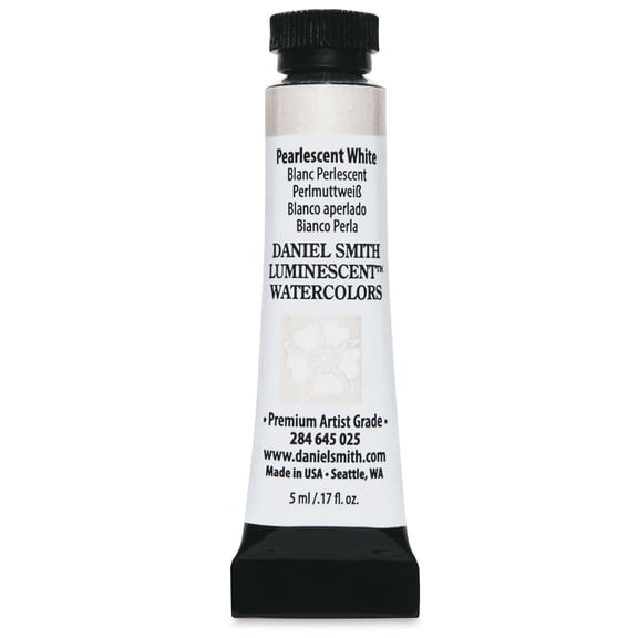 Daniel Smith Luminescent Watercolor - Pearlescent White, 5 ml, Tube