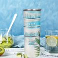 thumbnail image 3 of Beach Tumbler 20oz Tumblers with Lid and Straw Insulated Skinny Tumblers Starfish Coffee Tumbler Stainless Steel Travel Mug Reusable Cups Thermal Cup for Man Woman multicolor5 600ml (20oz), 3 of 4