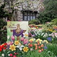 thumbnail image 3 of Easter Cross He Is Risen Garden Flag - 12x18" Double-Sided Burlap Lily Tulip Flower Yard Flag for Easter Holiday Farmhouse Outdoor Decor (ONLY FLAG), Perfect for Spring, 3 of 6