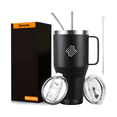 thumbnail image 1 of Vasos Térmico  Bloosom 30oz Termo Taza Acero Inoxidable Botellas Agua Negro, 1 of 4