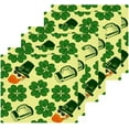 thumbnail image 3 of Coolnut St. Patrick's Day Hats Clover Washcloths 4 Pack, Highly Absorbent Soft Cotton Fingertip Towels for Bathroom, Kitchen, Gym, Spa, Home Decor, 12 x 12 Inch Washcloth Gift, 3 of 7