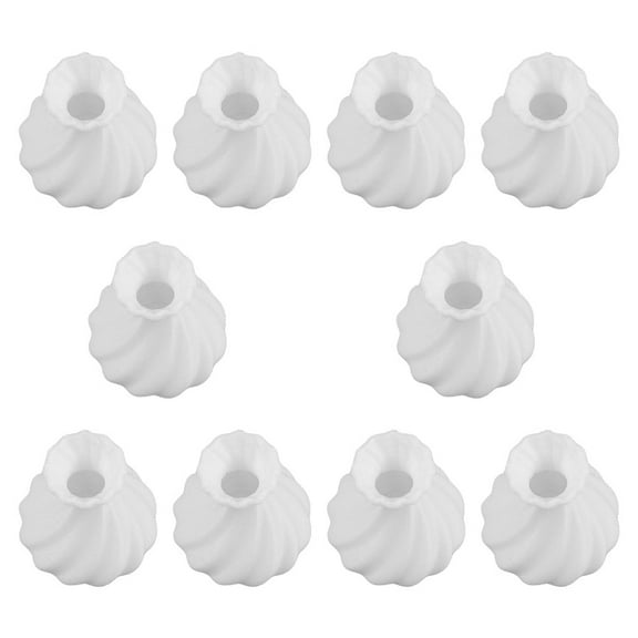 10 Pcs Small Vase Tiny Vases Decoration Statue Potted Flower White