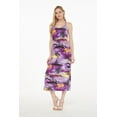 thumbnail image 4 of Robe Maxi à Imprimé Floral Hawaïen pour Femmes, Coucher de Soleil Violet, 4 of 5