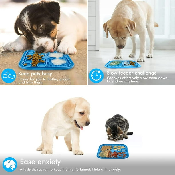 Lick Mat for Dogs and Cats with Suction 7.8in 20cm Dog Lick Mat Licking Mat for Dog Licky Mat for Dog and Cats Dog Lick Pad Perfect for Bathing Grooming and Nail