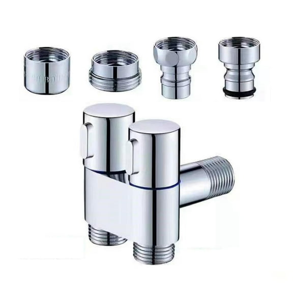 Válvula de parada de ángulo Colco de salida doble G2 para Bañera cocina agua fría y caliente