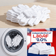 thumbnail image 2 of 12 Pairs of White Gloves (Hand Shot), White Cotton Gloves White Cotton Work Gloves for Dry Hands and Beauty Hydrating 12 Pairs(White Gloves - 12 Pairs), 2 of 8