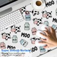 thumbnail image 2 of Long Mouse Pads for Desk,White Cow Milk Moo Pattern Desk Mats on Top Of Desks, Desk Mouse Pad Extra Large with 3mm Non-Slip Base and Stitched Edge for Gaming,Office,Work,Home 47.3"x23.6", 2 of 6