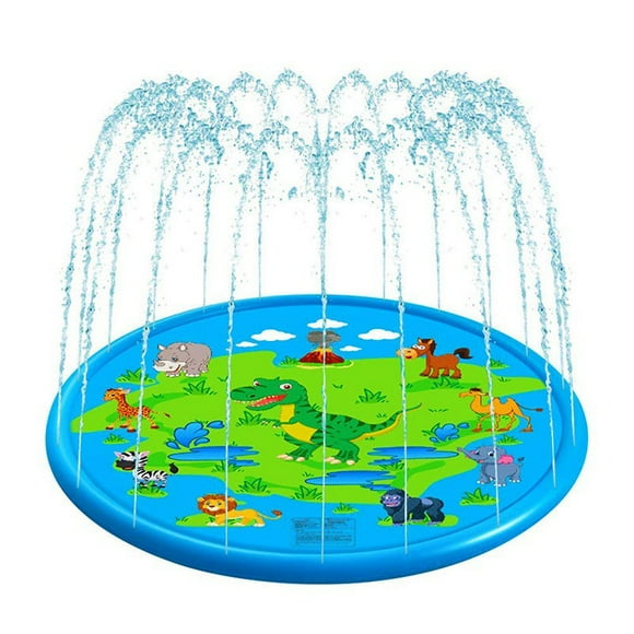 Splash Pad for Kids, 68 Outdoor Summer Sprinkler for Toddlers, Babies, and 1-12 Years Old Boys & Girls, Wading Splash & Sprinkler Water Toys for Fun Games, Party, and Play