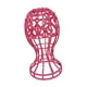thumbnail image 5 of Soporte para pelucas con forma de corazón, portátil, estable y profesional para exhibición de sombreros y pelucas. Rosa, 5 of 9