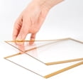 thumbnail image 6 of M&T Displays Double Sided Desktop Acrylic Tabletop Sign Menu Holder 8.5x11 Gold Border (6 pack), 6 of 9