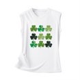 thumbnail image 5 of Camisetas sin mangas para mujer Camisas Verano Correa O Cuello Túnica Sin mangas Estampado acogedor Camisola de playa Trajes Día de San Patricio Pompotops lopia990732, 5 of 5