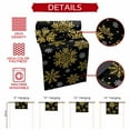 thumbnail image 6 of Winter Christmas Snowflake on Black Table Runner 13x60in Non-Slip Cotton Linen Table Runners, Geometric Pattern Dresser Scarves TableRunner for Dinner Kitchen Dining Wedding Party, 6 of 9