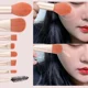 thumbnail image 5 of Mini juego de 8 brochas de maquillaje para mujer, de viaje, portátil, suave, corrector, base de belleza, sombra de ojos, brocha para pestañas con bolsa, 5 of 6