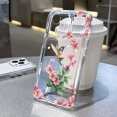 thumbnail image 2 of Funda transparente con flores rosas para iPhone 11, 12, 13, 14, 15, 16 Pro Max, 7, 8 Plus, X, XS, XR, SE 2020, 2022, carcasa trasera de silicona suave transparente, 2 of 5