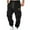 Gray, variant on ZQUUVOU Mens Sweatpants Solid Color Casual Fashion Waist Pockets Full Length Beach Pants Black