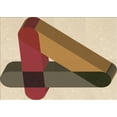 thumbnail image 1 of Ahgly Company Indoor Rectangle Patterned Dark Sienna Brown Area Rugs, 2' x 4', 1 of 6