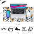thumbnail image 5 of Long Mouse Pads for Desk,Multicolor Chevron Pattern Desk Mats on Top Of Desks, Desk Mouse Pad Extra Large with 3mm Non-Slip Base and Stitched Edge for Gaming,Office,Work,Home 31.5"x15.7", 5 of 6