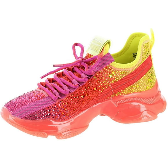 Steve Madden Women's Maxima Sneaker Fuchsia Ombre 6