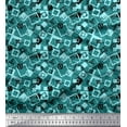 thumbnail image 1 of Soimoi Rayon Fabric Square Geometric Print Fabric by The Yard 42 Inch Wide, 1 of 3