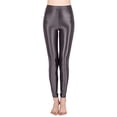thumbnail image 1 of Leggings brillantes de entrenamiento de cintura alta para tallas grandes - 76 % nailon, alta elasticidad, aptos para yoga/baile - Tallas M-XL con tolerancia de medición de 1 pulgada, 1 of 5