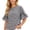Black, variant on Women's Crew Neck Gingham Ruffle Sleeve Loose Fit Casual Tops for Women Daily Summer Comfort Wear