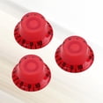thumbnail image 2 of EeaseCA 3 Pcs/Ensemble Boutons Ronds de Guitare Boutons de Contrôle du Volume et de la Tonalité Boutons Rotatifs Style Épiphone Pièces de Guitare Électrique de Remplacement GD38 (Rouge), 2 of 8