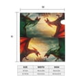 thumbnail image 4 of Yiaed Castle Red Green Sky Dragon Print Mailbox Covers, Magnetic Mailbox Cover, Mail Box Covers for Garden Outdoor Decor Box Covers-21x18 in, 4 of 8