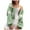 Green, variant on UJNDER Cardigan Sweater for Women Long Sleeve Front Open Short Floral Knitted 90s College Purple S