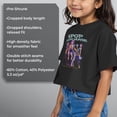 thumbnail image 6 of Girls KPop Demon Hunters Glowing Girls Group Shot Cropped T-Shirt, 6 of 8