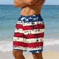 thumbnail image 3 of Swim Trunks for Men with Pockets, Elastic Waistband Drawstring Quick Dry Beach Shorts, Casual Summer Pants, 3 of 6