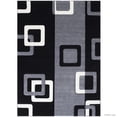 thumbnail image 2 of Allstar Grey Modern Geometric Black square Formal design Area Rug (3' 9" x 5' 1"), 2 of 7